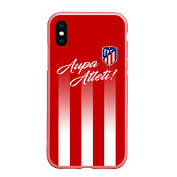 Чехол iPhone XS Max матовый Aupa Atleti, цвет: 3D-баблгам