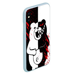 Чехол iPhone XS Max матовый MONOKUMA, цвет: 3D-голубой — фото 2