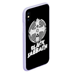 Чехол iPhone XS Max матовый Black Sabbath: Faith, цвет: 3D-светло-сиреневый — фото 2