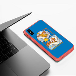 Чехол iPhone XS Max матовый Achieve Dreams, цвет: 3D-красный — фото 2