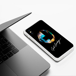Чехол iPhone XS Max матовый Daft Punk: Get Lucky, цвет: 3D-белый — фото 2