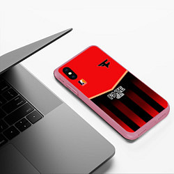 Чехол iPhone XS Max матовый Cs:go - Faze The Form 2022, цвет: 3D-малиновый — фото 2