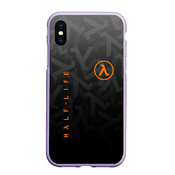 Чехол iPhone XS Max матовый Half-Life, цвет: 3D-светло-сиреневый