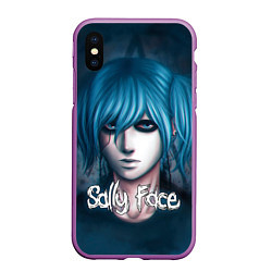 Чехол iPhone XS Max матовый Sally Face, цвет: 3D-фиолетовый