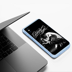 Чехол iPhone XS Max матовый Parkway Drive, цвет: 3D-голубой — фото 2
