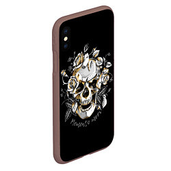 Чехол iPhone XS Max матовый Memento Mori, цвет: 3D-коричневый — фото 2