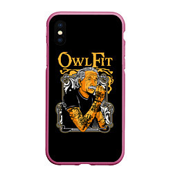 Чехол iPhone XS Max матовый Owl Fit