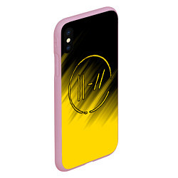 Чехол iPhone XS Max матовый TWENTY ONE PILOTS, цвет: 3D-розовый — фото 2