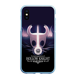 Чехол iPhone XS Max матовый Hollow Knight, цвет: 3D-голубой