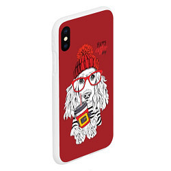 Чехол iPhone XS Max матовый Happy coffee day, цвет: 3D-белый — фото 2