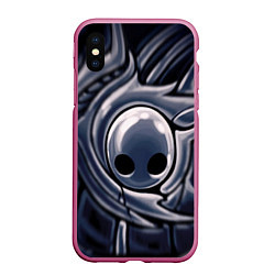 Чехол iPhone XS Max матовый Hollow Knight, цвет: 3D-малиновый