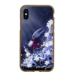 Чехол iPhone XS Max матовый Hollow Knight, цвет: 3D-коричневый