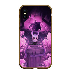 Чехол iPhone XS Max матовый Hollow Knight, цвет: 3D-коричневый