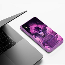 Чехол iPhone XS Max матовый Hollow Knight, цвет: 3D-фиолетовый — фото 2