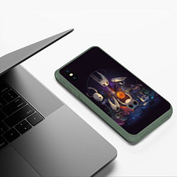 Чехол iPhone XS Max матовый Hollow Knight, цвет: 3D-темно-зеленый — фото 2