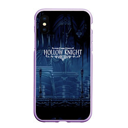 Чехол iPhone XS Max матовый Hollow Knight: Darkness, цвет: 3D-сиреневый