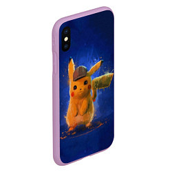 Чехол iPhone XS Max матовый Pika Pika, цвет: 3D-сиреневый — фото 2