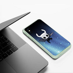 Чехол iPhone XS Max матовый Hollow Knight, цвет: 3D-салатовый — фото 2