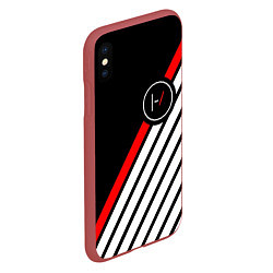 Чехол iPhone XS Max матовый 21 Pilots: Black Logo, цвет: 3D-красный — фото 2