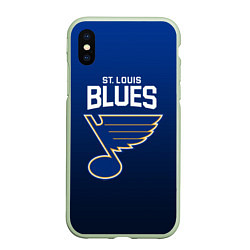 Чехол iPhone XS Max матовый St Louis Blues