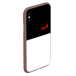 Чехол iPhone XS Max матовый MONOKUMA, цвет: 3D-коричневый — фото 2