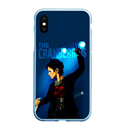 Чехол iPhone XS Max матовый The Cranberries, цвет: 3D-голубой