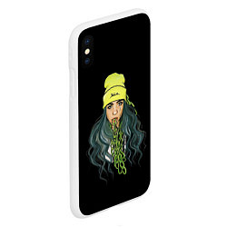 Чехол iPhone XS Max матовый BILLIE EILISH, цвет: 3D-белый — фото 2