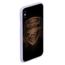 Чехол iPhone XS Max матовый Arsenal, цвет: 3D-светло-сиреневый — фото 2