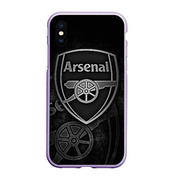 Чехол iPhone XS Max матовый Arsenal, цвет: 3D-светло-сиреневый