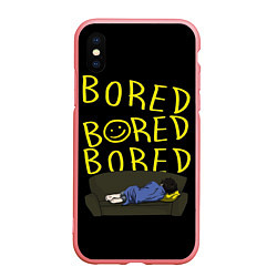 Чехол iPhone XS Max матовый Boreb, цвет: 3D-баблгам