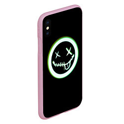 Чехол iPhone XS Max матовый SMLМОД, цвет: 3D-розовый — фото 2