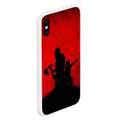 Чехол iPhone XS Max матовый God of War, цвет: 3D-белый — фото 2