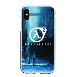 Чехол iPhone XS Max матовый HALF-LIFE 2, цвет: 3D-белый