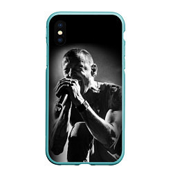 Чехол iPhone XS Max матовый Chester Bennington Linkin Park