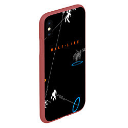 Чехол iPhone XS Max матовый Half-life, цвет: 3D-красный — фото 2