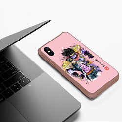 Чехол iPhone XS Max матовый JoJo Bizarre Adventure, цвет: 3D-коричневый — фото 2