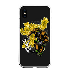 Чехол iPhone XS Max матовый JoJo Bizarre Adventure, цвет: 3D-белый