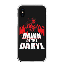 Чехол iPhone XS Max матовый Dawn of the Daryl, цвет: 3D-белый