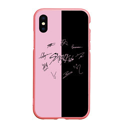 Чехол iPhone XS Max матовый STRAY KIDS, цвет: 3D-баблгам