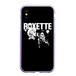 Чехол iPhone XS Max матовый Roxette, цвет: 3D-светло-сиреневый