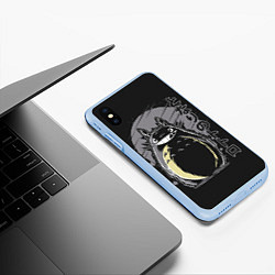 Чехол iPhone XS Max матовый Totoro, цвет: 3D-голубой — фото 2