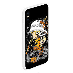 Чехол iPhone XS Max матовый One Piece, цвет: 3D-белый — фото 2