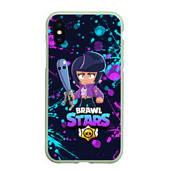 Чехол iPhone XS Max матовый BRAWL STARS BIBI