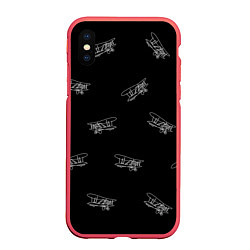 Чехол iPhone XS Max матовый Самолеты к бою!, цвет: 3D-красный
