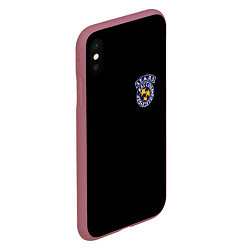 Чехол iPhone XS Max матовый STARS НА СПИНЕ, цвет: 3D-малиновый — фото 2