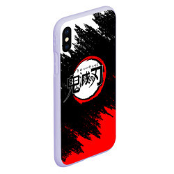 Чехол iPhone XS Max матовый KIMETSU NO YAIBA, цвет: 3D-светло-сиреневый — фото 2