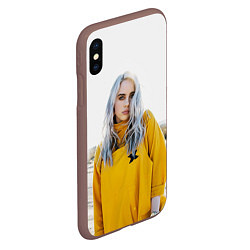 Чехол iPhone XS Max матовый BILLIE EILISH, цвет: 3D-коричневый — фото 2