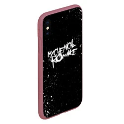 Чехол iPhone XS Max матовый My Chemical Romance, цвет: 3D-малиновый — фото 2