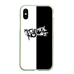 Чехол iPhone XS Max матовый My Chemical Romance, цвет: 3D-салатовый