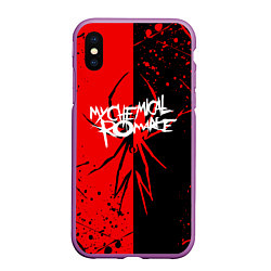 Чехол iPhone XS Max матовый My Chemical Romance, цвет: 3D-фиолетовый